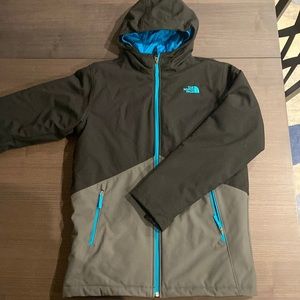 The North Face Kids winter coat- Black, Gray, and Blue